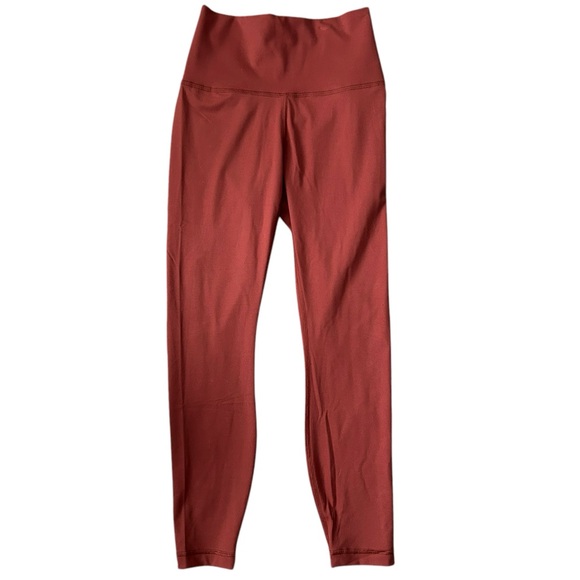 Yogalicious Pants - Yogalicious High-Waisted Ankle Length Earthen Red Leggings S